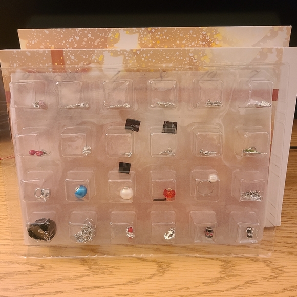 Jewelry Advent Calendar - Set of 24 Jewelry Surprises in Gift Box - Picture 1 of 4
